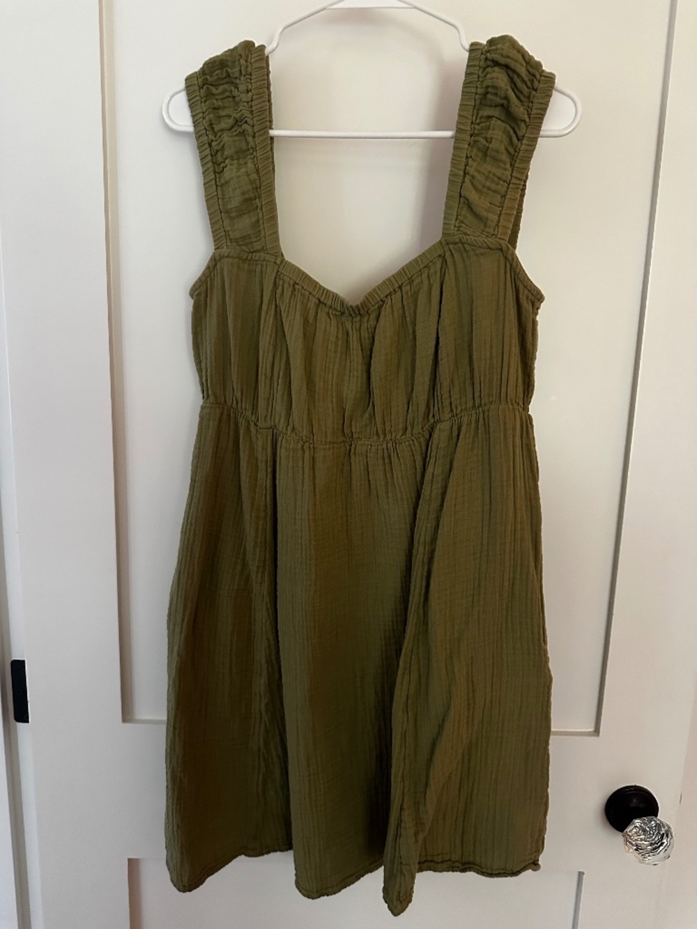 Sage Green Casual Midi Dress